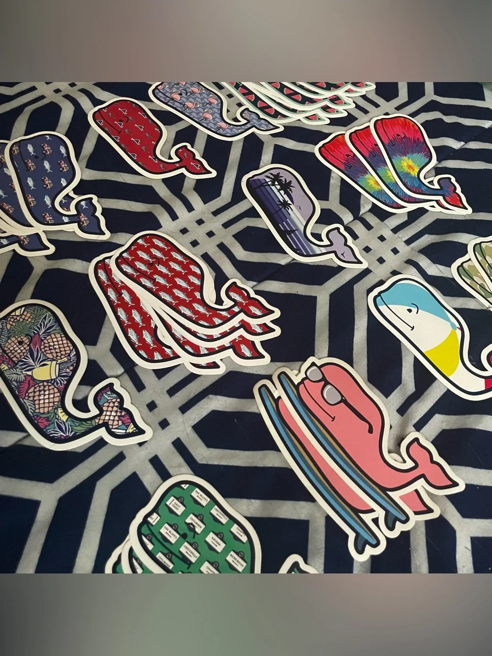 Vineyard Vines Various Whale Stickers